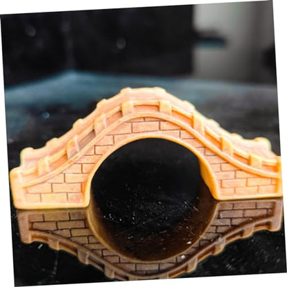 Holibanna 2pcs Artificial Landscape Bridge Ornament Resin Arch Bridge Aquarium Supplies for Fish Tank Decor