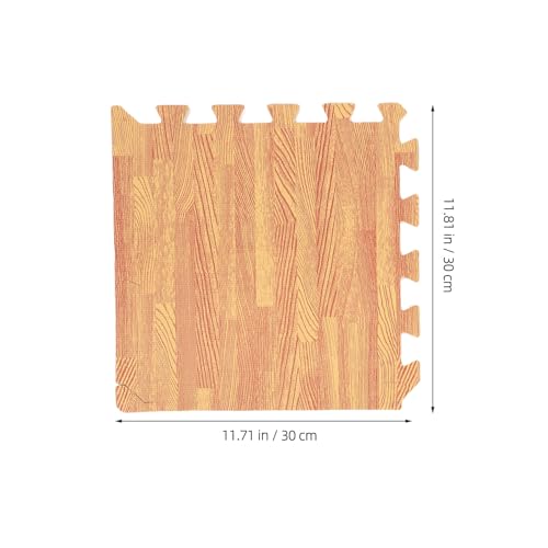 TOYANDONA 12pcs Interlocking Puzzle Floor Mats Crawling Play Mat Eva Foam Tiles Non-Toxic Floor Pads for Nursery Gym and Home Use