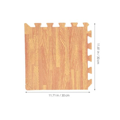 TOYANDONA 12pcs Interlocking Puzzle Floor Mats Crawling Play Mat Eva Foam Tiles Non-Toxic Floor Pads for Nursery Gym and Home Use