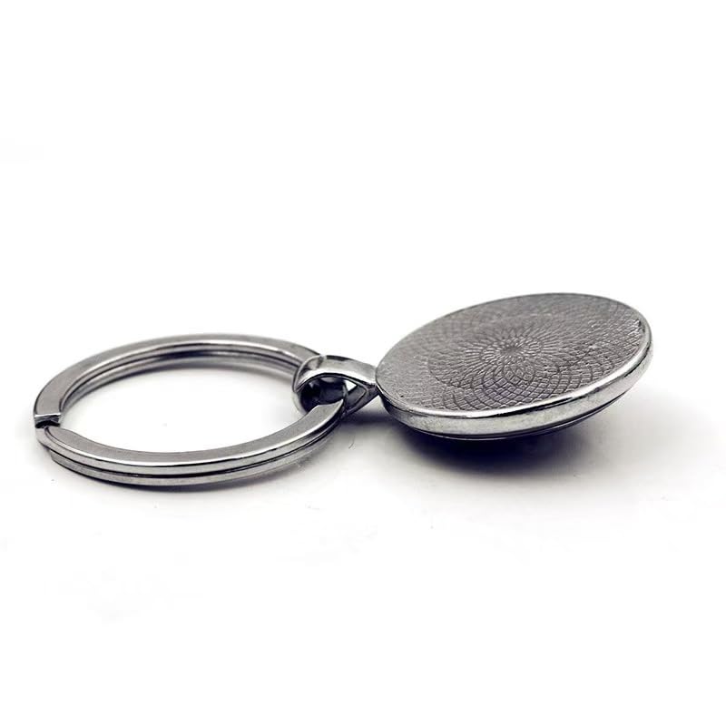 FORUBUS Evil Eye Keyring For Women Men Protection Amulet Keepsake, Turkish Eye Hamsa Hand Key Chains Bring Luck Jewelry - color: C Silver