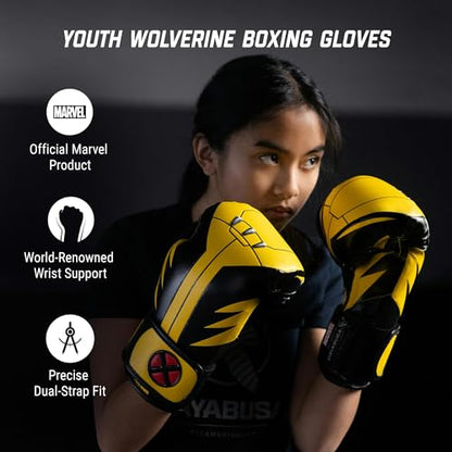 Hayabusa Marvel Hero Elite Boxing Gloves for Men and Women - color: Wolverine, size: 10oz