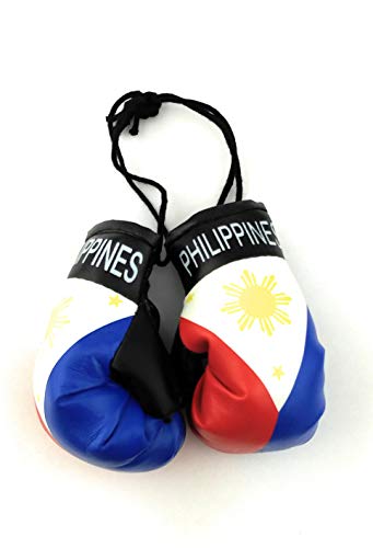 Hanging Car Mirror Mini Boxing Gloves (Philippines) - color: Philippines