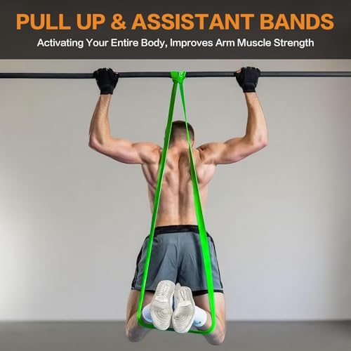 Resistance Bands, Pull Up Bands, Pull Up Assistance Bands Set for Men & Women, Exercise Workout Bands for Working Out, Body Stretching, Physical Therapy, Muscle Training