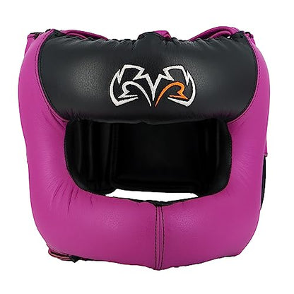 RIVAL Boxing RHGFS3 Face-Saver Sparring Headgear - Wide Eye Opening, Premium Leather, and Thermoplastic Inner Frame - color: Pink, size: Large-X-Large