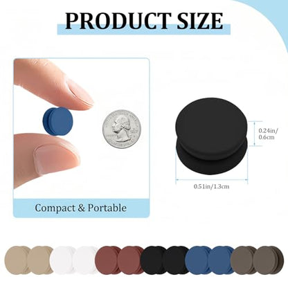 12 Pairs Strong Hijab Magnets, Magnetic Shirt Clips for Women, Multi Use Pinless Hijab Pins for Scarf Shirts Dress and Clothes