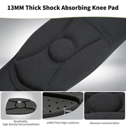 Volleyball Knee Pad,ThickenAnti-Collision Sports Protection Knee Pad | Elastic & Breathable Knee Brace Ideal for Mountain Bike Skateboard Volleyball - size: Knww Pads(X-Large)