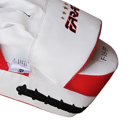 Boxing Pads Durable Curved Boxing Mitts — Lightweight Punching Mitts MMA, Muay Thai Training, Kickboxing Martial Arts & Sparring Pads - color: Red