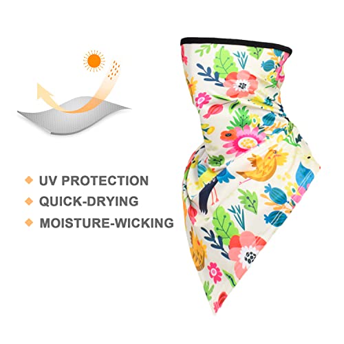 Women UPF 50+ Face Mask Sun Protection Fashion Colorful Neck Gaiter Scarf - color: Fcm-14