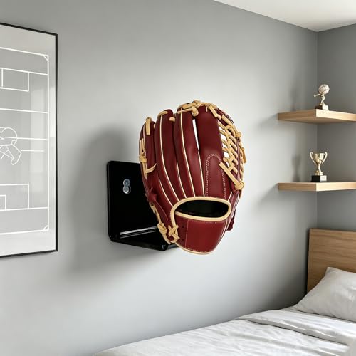 2pcs / 4pcs Transparency Tennis Glove Wall Mount Display Rack Easy to Installation Boxing Gear Storage Stand Living Room Deck - color: B