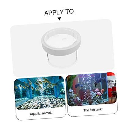 Kisangel Fish Box Floating Aquarium Breeding Box Acrylic Fish Separator for Easy Observation Durable Floating Design Hatchery - color: White