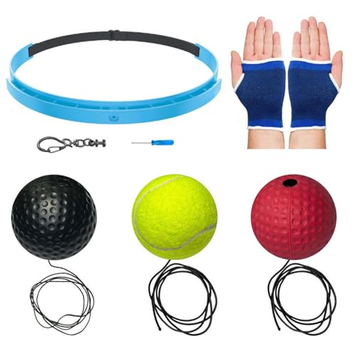 Boxing Reflex Ball Adjustable Band Training Toy | Head Ball Boxing Headband for Christmas Stocking Boy Kids Teens Adults Men Youth