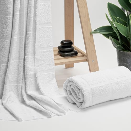Modefa Islamic Men's Ihram Towel Set for Hajj Umrah - 2 Piece Set - 110 x 220, 100% Cotton - Combo with Belt, Kufi and Tawaf Beads