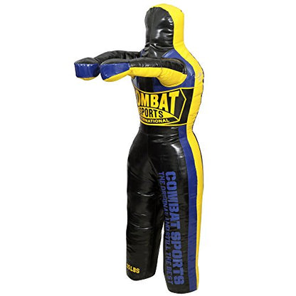 Combat Sports Legged Grappling Dummy – 35 to 140 lb Nylon Training Partner for MMA, Jiu-Jitsu, Wrestling, Takedowns, Throws, Submissions & Striking - size: Original, 35 lbs