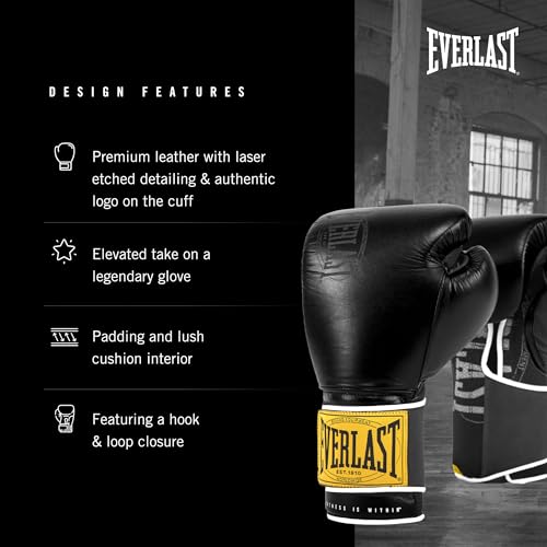 Everlast Everlast Classic Training Glove - color: Black, size: 14 Ounce