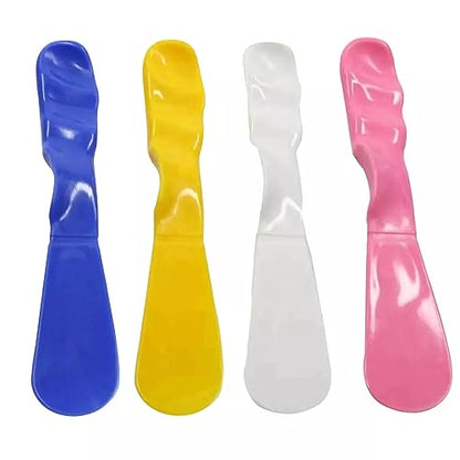 4PCS Autoclavable 7.5” Handle Spatula, Dental Straight Spatula, Dental Alginator Mixer, Mixing Spatula Alginate Spatula Plaster Spatula 4 Mix Color - color: Mix Color