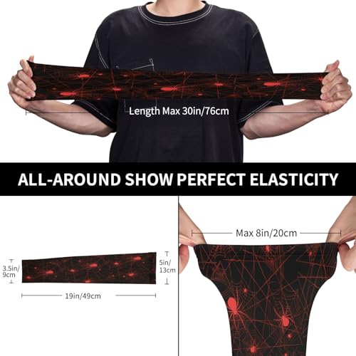 Cooling Arm Sleeves Cover Summer Sun Protection Arm Sleeves For Men Women Baseball Cycling Golf Running - color: Spider 3