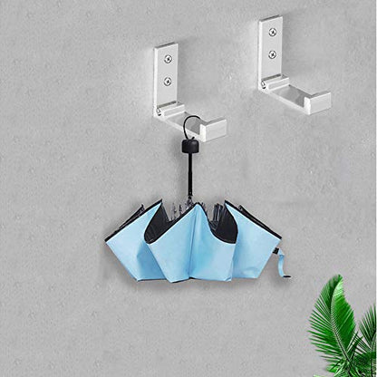 Folding Coat Hooks, 5Pcs Wall Hooks for Hanging Coat Towel Hooks Hardware Heavy Duty Aluminum Alloy Headphone Holder Hooks No Rust Wall Mounted with Screws for Hat, Bags, Fitness Equipment (Silvery) - color: Silvery