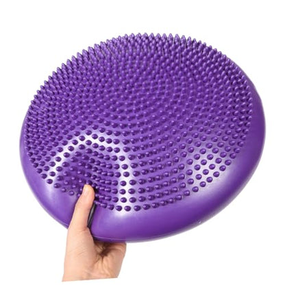 GANAZONO Thickened Inflated Wobble Cushion for Core Stability Sensory Training Pad Comfortable Balance Disc for Yoga Fitness and Exercise Versatile Kneeling Cushion for Ages