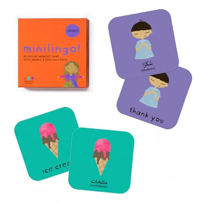 Minilingo Arabic / English Bilingual Flashcards: Bilingual memory game with Arabic & English cards (Minilingo Bilingual Flashcards)