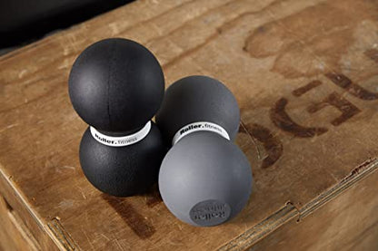 Roller Fitness Infinity Roller, Peanut Foam Roller, Large 8-Inch Double Massage Ball Exercise Roller (Black - Firm) - style: Black - Firm