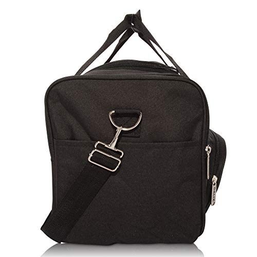 DALIX Signature Travel or Gym Duffle Bag in (Black, Gray, Navy Blue Red) - color: Black