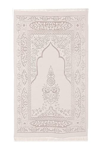 Muslim Prayer Rug, Yaseen Surah Pocket-Size Book & Prayer Beads Set, Perfect Islamic Gift I Mawlid Gift I Suitable for Men, Women and Kids | Islamic Ramadan Eid Gifts, (Cream,15 Sets) - color: Cream, size: 15 Sets