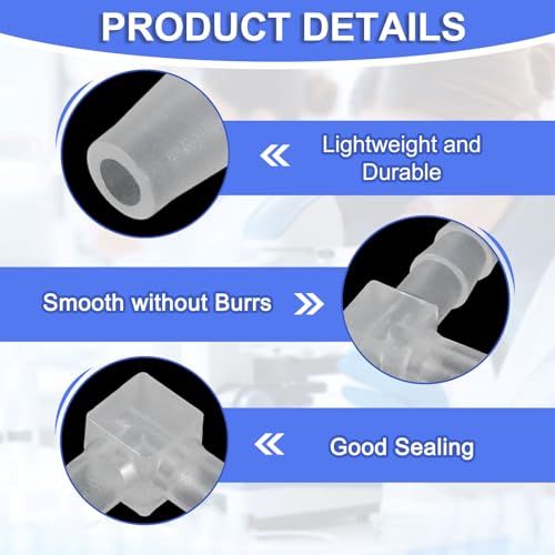 uxcell 5/32" Hose Barb Fitting, 8 Pcs Equal Barbed 90 Degree Elbow L Shaped 2 Way Plastic Splicer Joint Mender Adapter Union Fitting for Air Line Tubing Pipe Household Fuel Gas Liquid - size: 5/32"