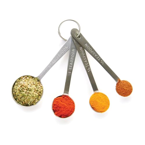 Mrs. Anderson’s Baking Measuring Spoons, Heavyweight 18/8 Stainless Steel, 4-Piece Set - style: Measuring Spoons, 4-Piece Set