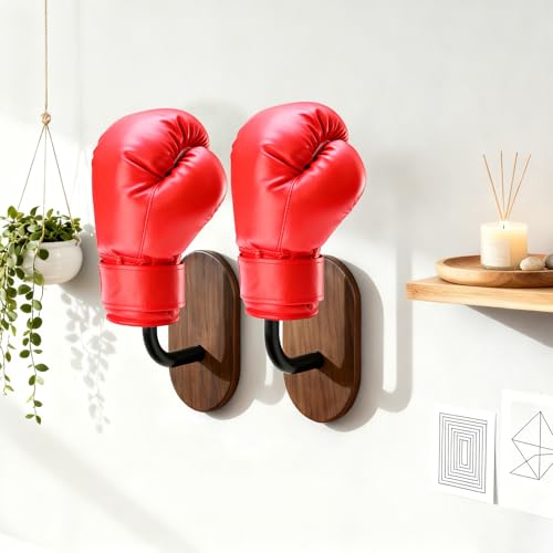 Wall Mounted Boxing Glove Holder, Easy to Install Boxing Glove Wall Hooks, Boxing Gloves Drying Stand