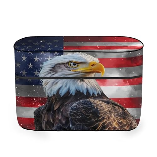 Cute Eagle RV Propane Tank Cover Travel Trailer Double 20lb Polyester Waterproof Cover with Zipper RV Parts RV Accessories Easy to Stall - color: Cute Eagle Pattern, size: S(20LB)
