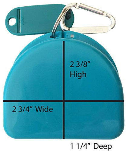Mouth Guard, Retainer, Mouthguard Case - Kick Butt - color: Aqua