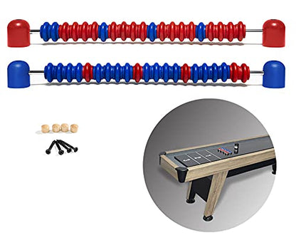 Zdgao Shuffleboard Score Keeper - Abacus Bead Score Counter, Wooden Shuffleboard Scorer for Shuffleboard Tables with Installing Hardwares