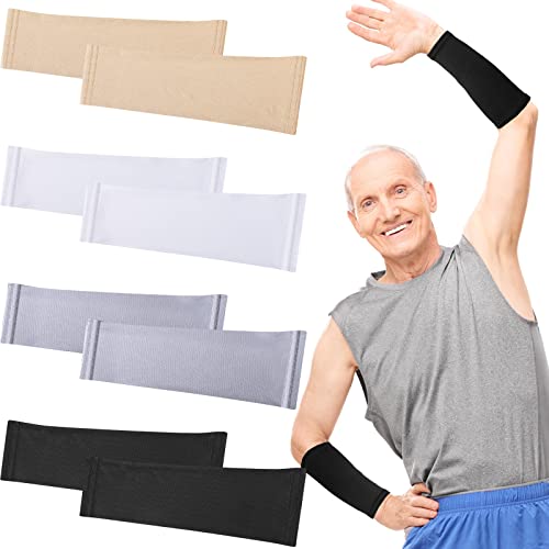 4 Pairs Arm Protectors Sleeves for Thin Skin, Forearm Cover, Breathable