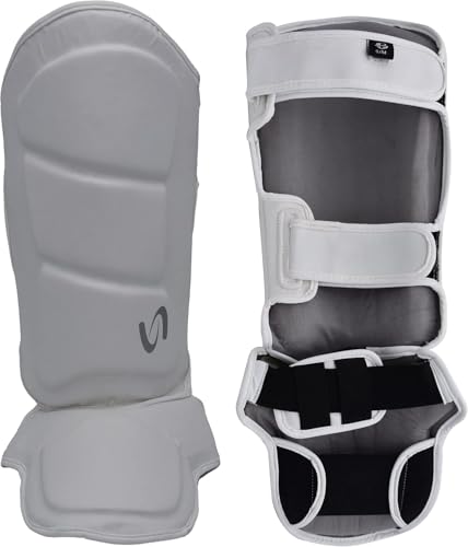 Strike Shin Instep - Boxing MMA Muay Thai Karate Training Protection - color: White, size: Large-X-Large