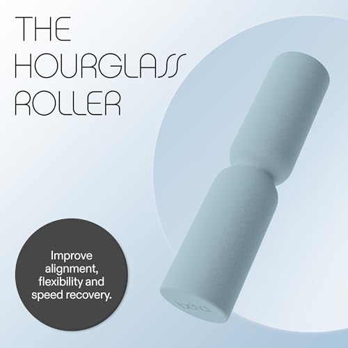 Bala Hourglass Foam Roller (Sea) - Soft Density Back Roller Foam for Physical Therapy, Deep Tissue Muscle Massage, Flexibility & Stretching - Workout Roller for Yoga, Neck, Back & Legs Exercise - color: Sea