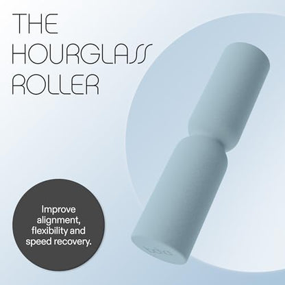 Bala Hourglass Foam Roller (Sea) - Soft Density Back Roller Foam for Physical Therapy, Deep Tissue Muscle Massage, Flexibility & Stretching - Workout Roller for Yoga, Neck, Back & Legs Exercise - color: Sea