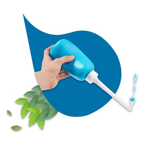 Go Portable Bidet Bottle – Travel Bidet for Gentle Cleansing, Angled Nozzle, Squeeze Bottle Spray, Compact & Leak-Resistant Personal Hygiene Wash (Portable Bidet | Gentle Wash)