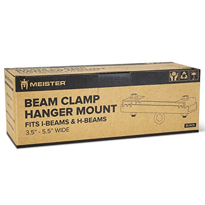 Meister Beam Clamp Hanger Mount for Boxing & MMA Heavy Bags, Suspension Straps & Ceiling Fixtures - style: Beam Flange Width: 3.5" - 5.5" (9 - 14cm)