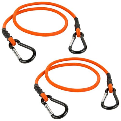 Keeper - 36” Carabiner Bungee Cord, 2 Pack - UV And Weather-Resistant - size: 36"