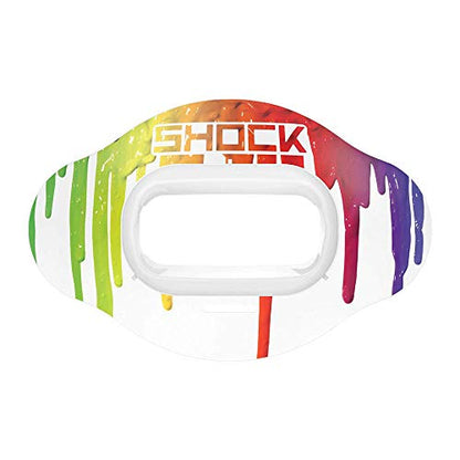 Shock Doctor Interchange Shield for Lip Guard - Mouthpiece NOT Included - for Football | Swap Lip Guard Shield Design. Single or Double Pack. - style: Drip
