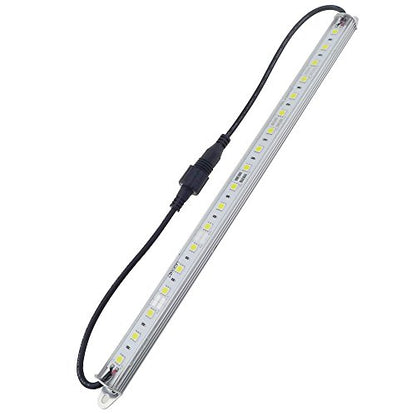 12" Blue 460nm LED Aquarium Fish Tank Light SMD5050 Waterproof IP67 | 18LEDs Aluminum LED Lighting 12V DC Grow Plant Light Bar Marine Reef Aquariums Lighs (No Adapter and Dimmer) - color: Blue
