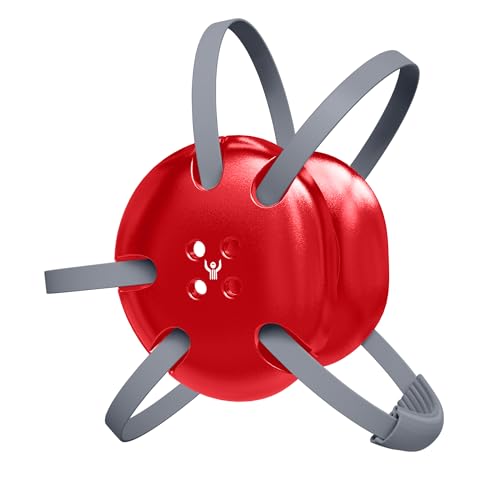 Great Call Athletics | Wrestling Classic Headgear | Earguard Adult Grappling Head Gear | Adjustable Ear Guards Silver Straps - style: Varsity Red w/ Silver Straps