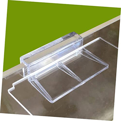 BESPORTBLE 10pcs Acrylic Support Brackets for Fish Tanks Easy Install Clips for Glass Lightweight and Stable Aquarium Cover Frame