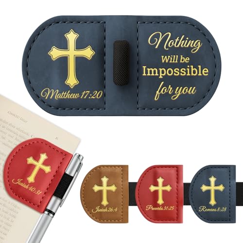 Personalized Magnetic Bookmarks,Bible Bookmark(Blue,Matthew 17:20) - color: Blue, size: Matthew 17:20