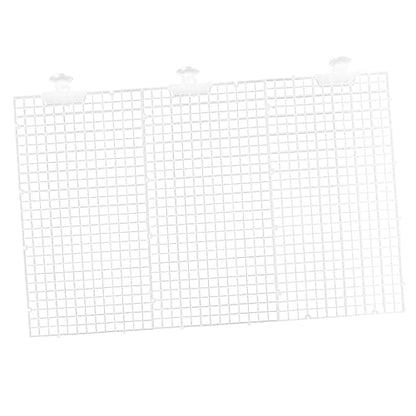 Happyyami 1set Aquarium Divider Fish Tank Separation Tool High-Transparency for Breeding Easy to Install Panels Cups for Fish Isolation - color: Transparent