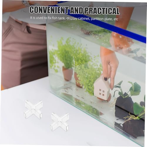MAGICLULU Aquarium Clips Glass Connector Clamp Multi-functional Glass Fixing Clamps for Tank Lid Decor Bracket