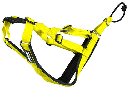 Neewa Adjustable Sled Pro Harness (Large, Yellow), Dog Harness for Large Breeds, Giant Dogs, Sled Pulling - color: Yellow, size: Large