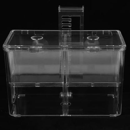 Fish Breeding Box with Hook and Suction Cup Aquarium Fry Incubator Isolation Hatchery for Tropical Fish for Spawning and Nursery