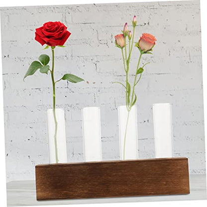 Abaodam Glass Flower Tubes Cleaning Brush Plant Terrarium Air Plant Holder for Home Decor
