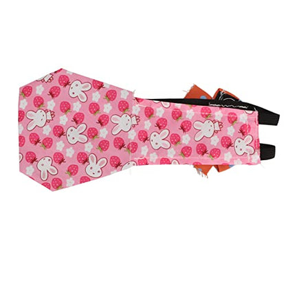 SUNGOOYUE Handle Fish Tank Scrubber Polyester Aquarium Double Sided Sponge Brush Long Handle Glass Cleaning Tool for Fish Tank Aquarium Use 1 Piece (Pink Rabbit) - color: Pink Rabbit, size: S